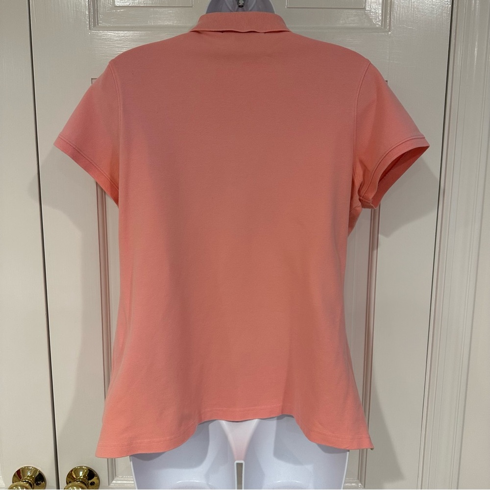 Vineyard vines women’s short sleeve cotton polo shirt light pink size large - Picture 3 of 9
